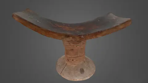 3D Scan of an Aweer Wooden Headrest