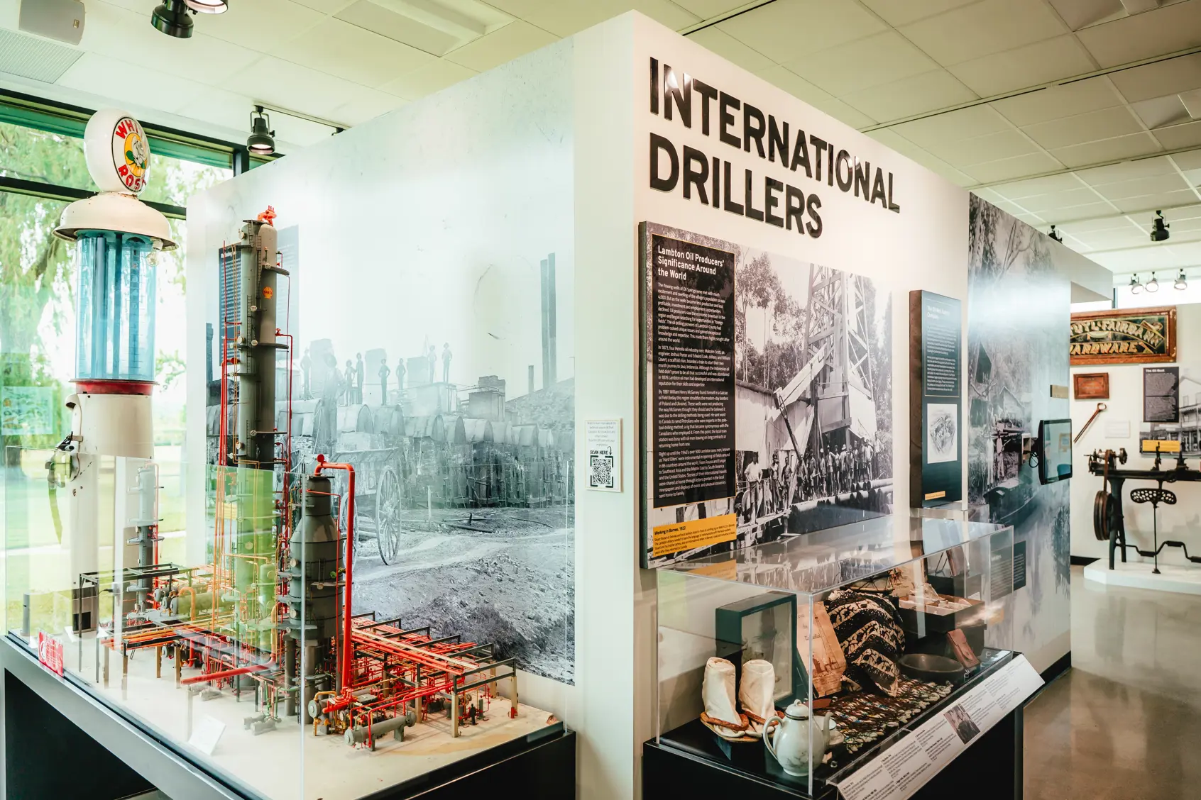 International Drillers exhibit at the Oil Museum of Canada