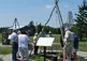 People around outdoor exhibit at the Oil Museum of Canada