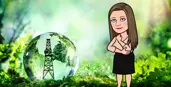 Bitmoji with a clear glass marble